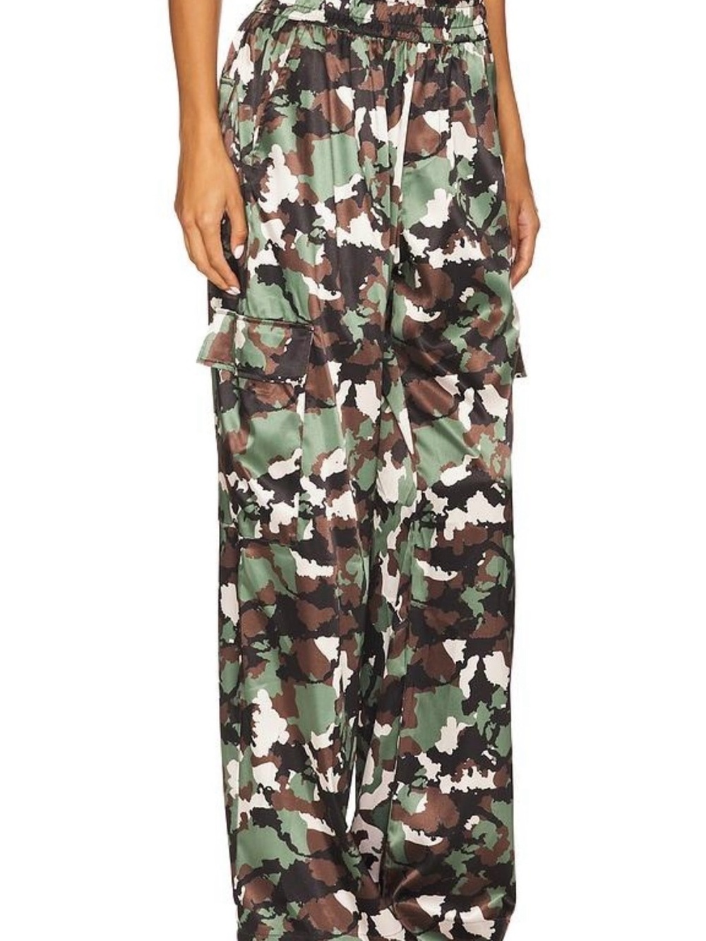 NWOT Heroine Sport Satin Camo pants